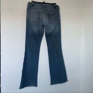 7 For All Mankind Dark Blue Boot Cut Jeans